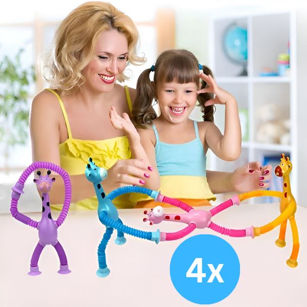 ANISTRECH ™ Jouet extensible girafe avec lumières (4 pièces)